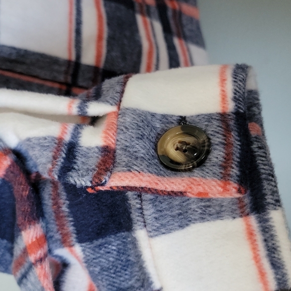 Lularoe Western Casual Warm Plaid Flannel Soft Jacket 2X - Picture 5 of 9